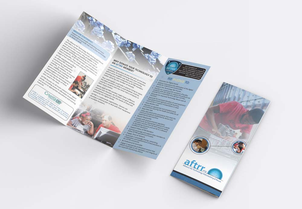 AFTRR trifold brochure